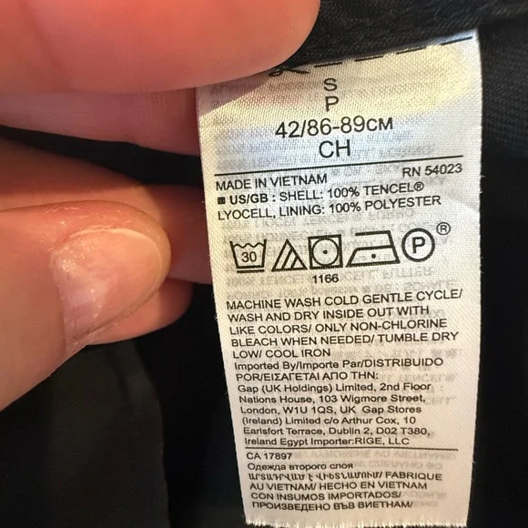 Banana Republic Black Midi Dress Size Small Workplace Approved - Picture 4 of 4